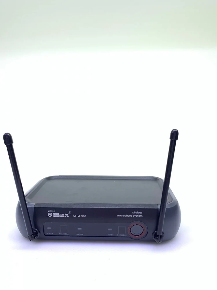 2 ميكرفون لاسلكي يدوي + جيب (علاق) - MAX