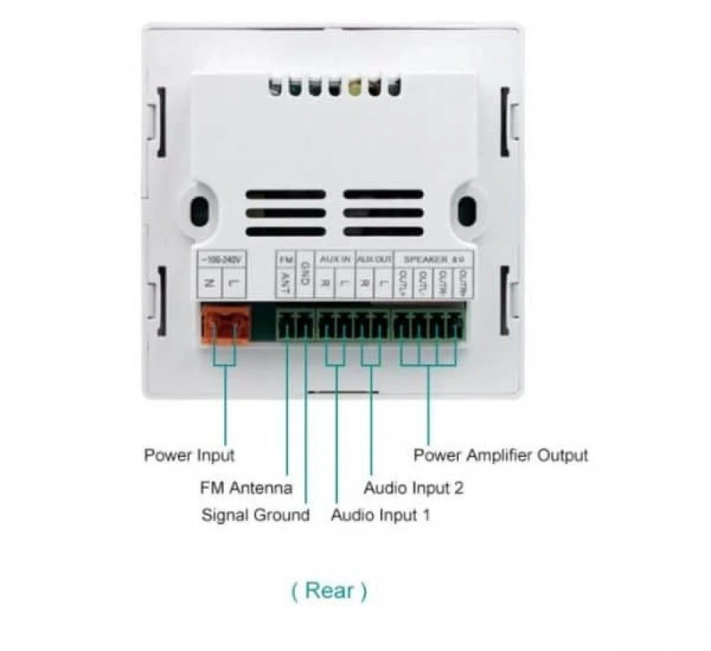 سماعتين 6.5 انش سقفية مع جهاز تحكم جداري