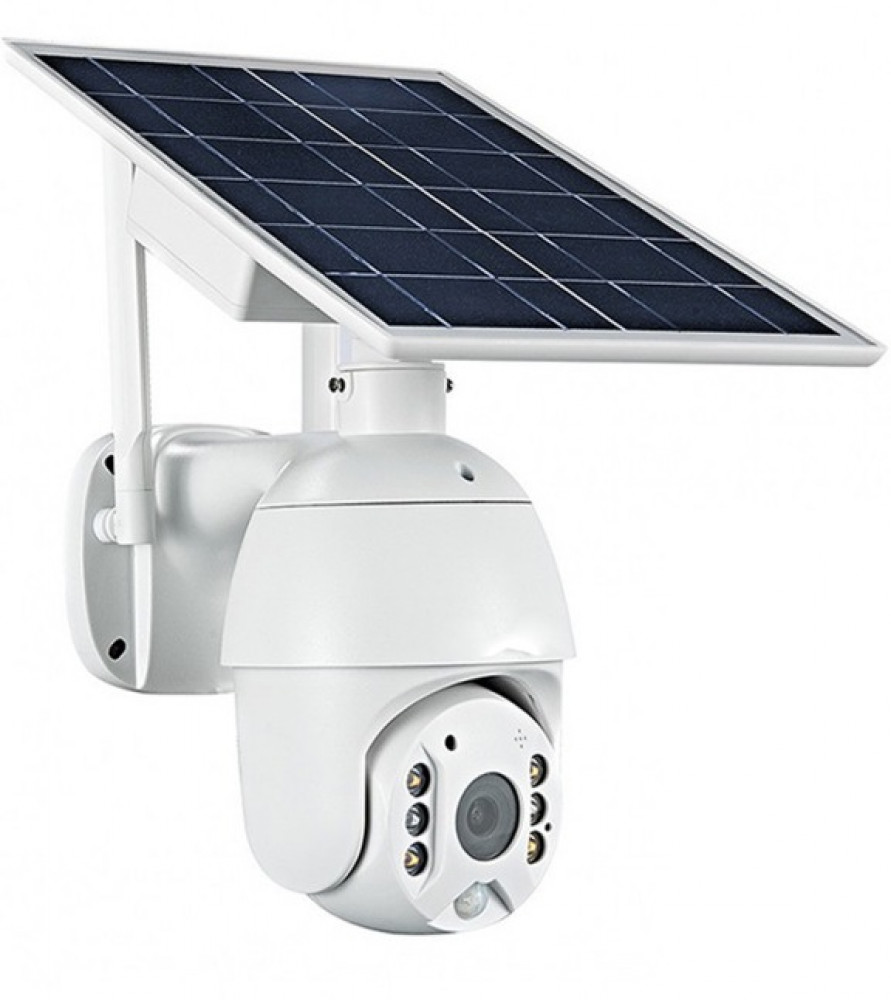 كاميرا مراقبة طاقة شمسية تعمل بشريحة بيانات 4g بدقة 8 ميقا بيكسل