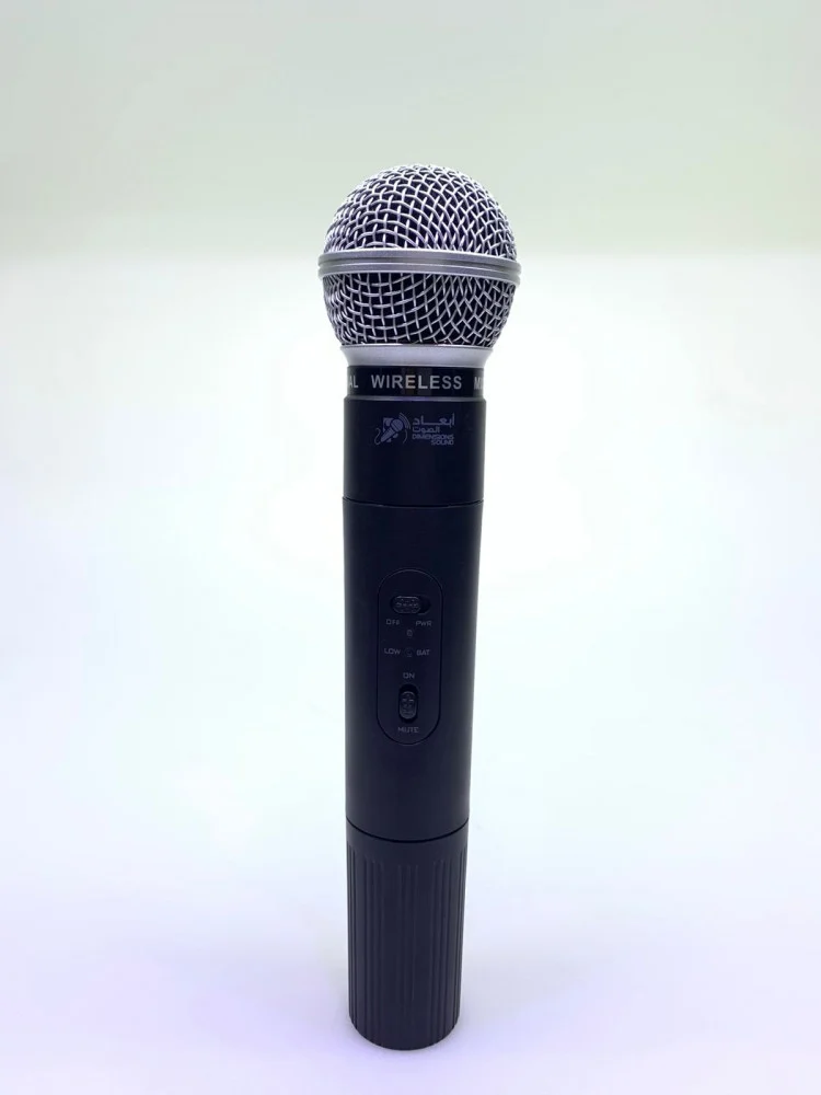 2 ميكرفون لاسلكي يدوي - أبعاد