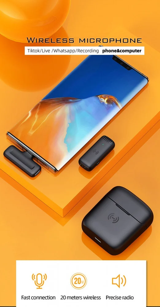 ميكروفون لاسلكي للجوال - تايب سي - ايفون