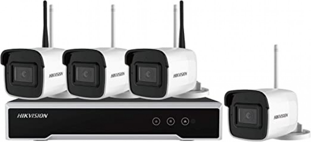 بكج 4 كاميرات خارجي واي فاي + جهاز تسجيل HIKVISION - NK440H-1T