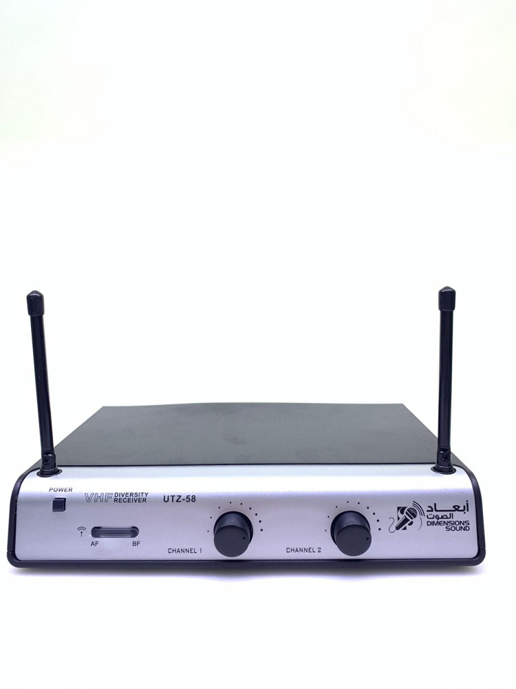 2 ميكرفون لاسلكي يدوي - أبعاد