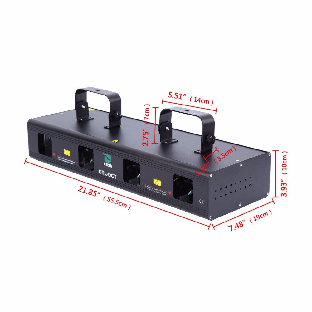 ليزر 4 عدسات 4 ألوان -52 واط
