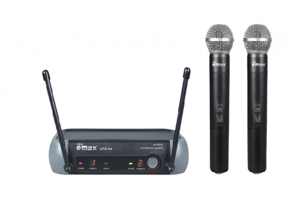 2 ميكرفون لاسلكي يدوي - MAX