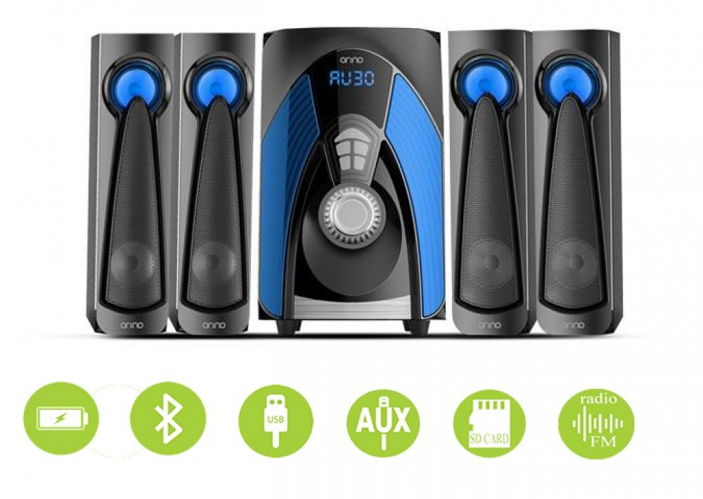 مسرح منزلي 4 سماعات - orino - قوة 125 واط