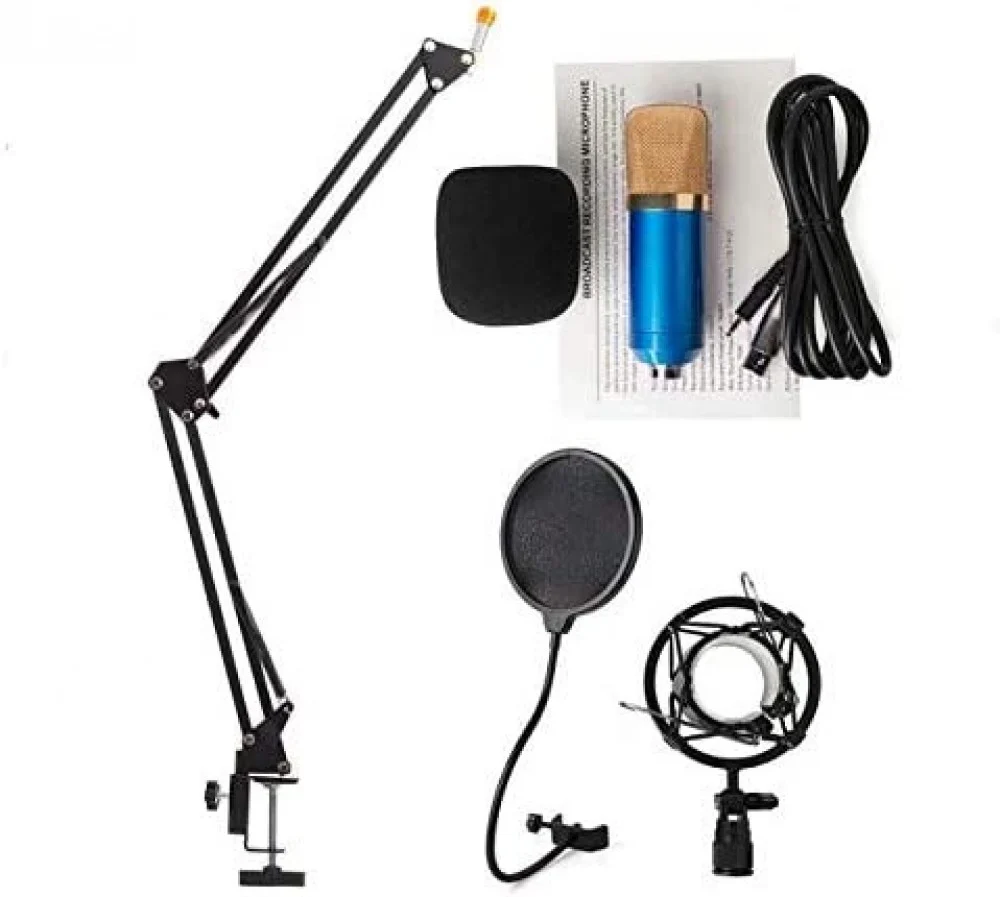 ميكروفون استديو او لايف ستريم مع ستاند