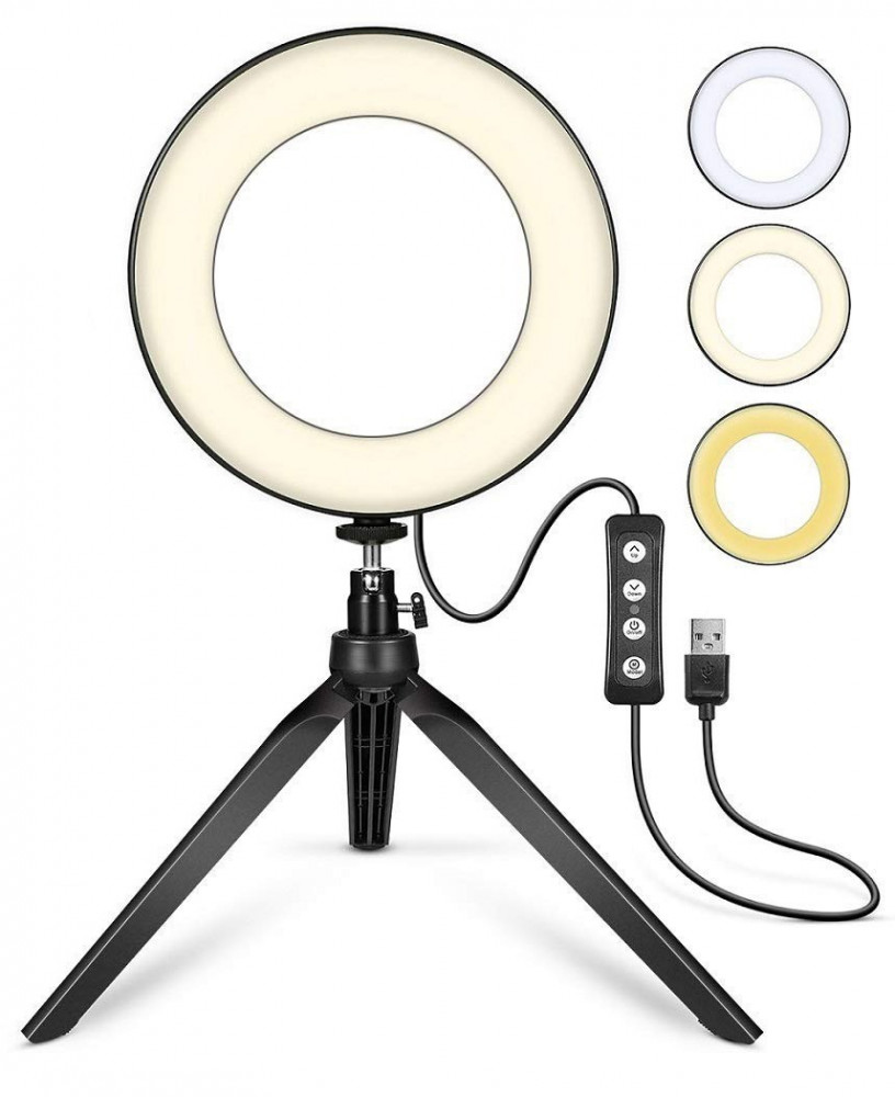 إضاءة تصوير 3 ألوان 6 إنش