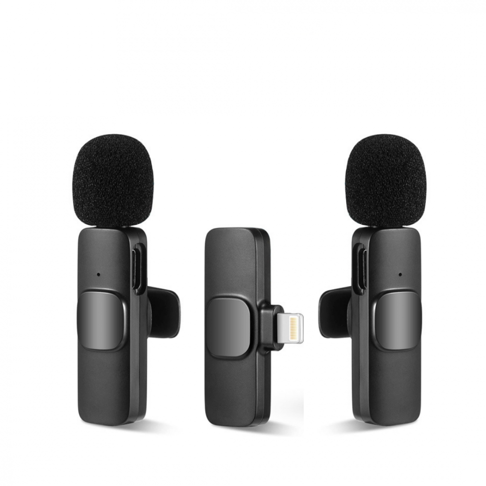 2 ميكرفون لاسلكي للايفون + تايب سي