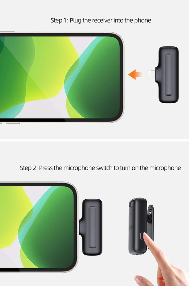 ميكروفون لاسلكي للجوال - تايب سي - ايفون